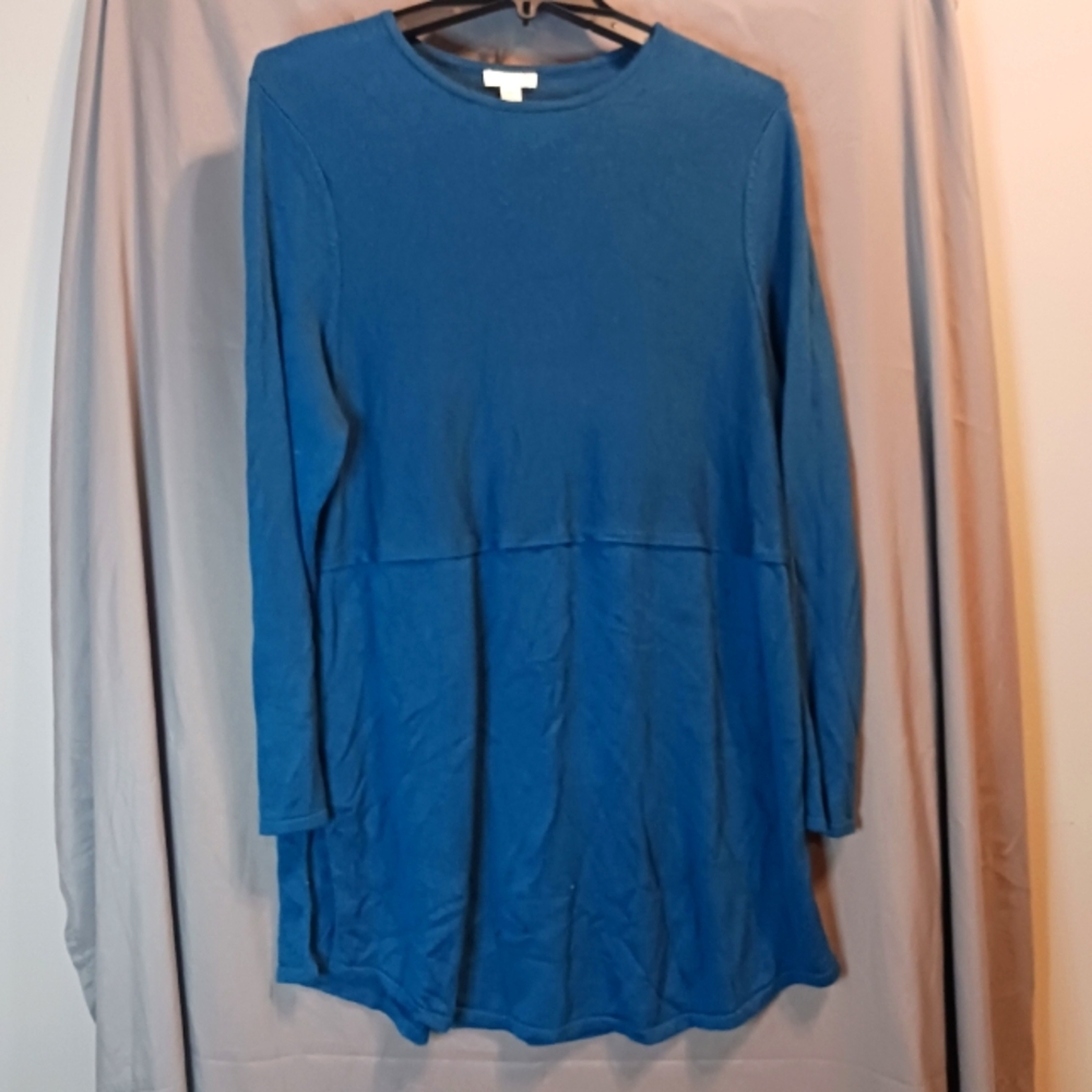 J.Jill tunic sweater blue size Large